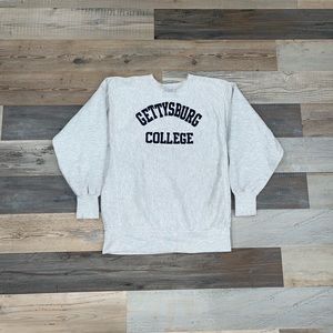 Vintage 90s Gettysburg college champion reverse weave sweatshirt